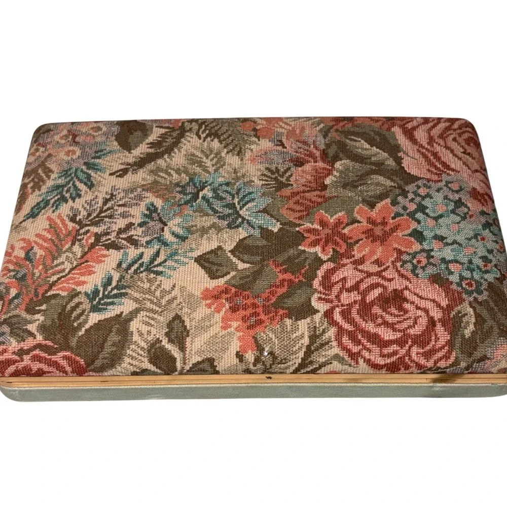 Floral Jewelry Box with Trinket Box Organizer Retro Vanity Storage Cottagecore